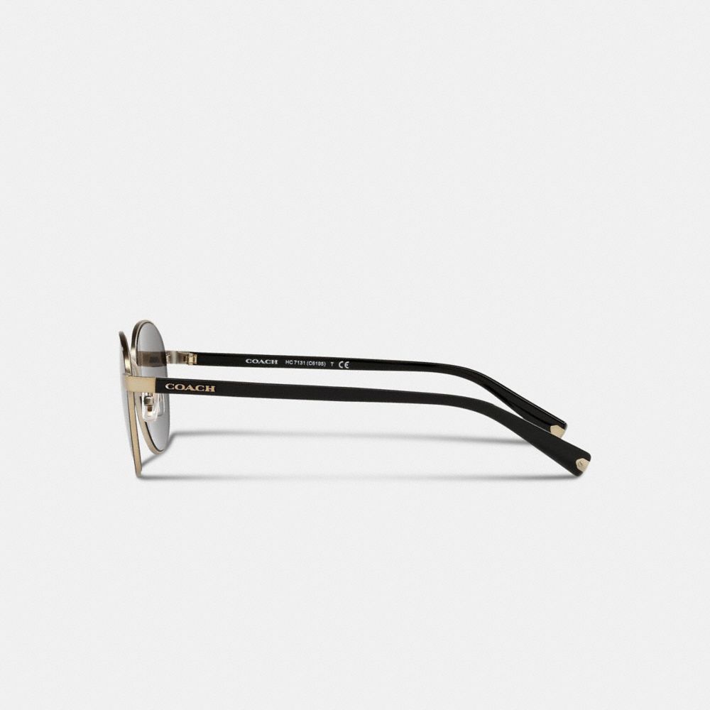 COACH®,Signature Workmark Round Sunglasses,,Alternate View