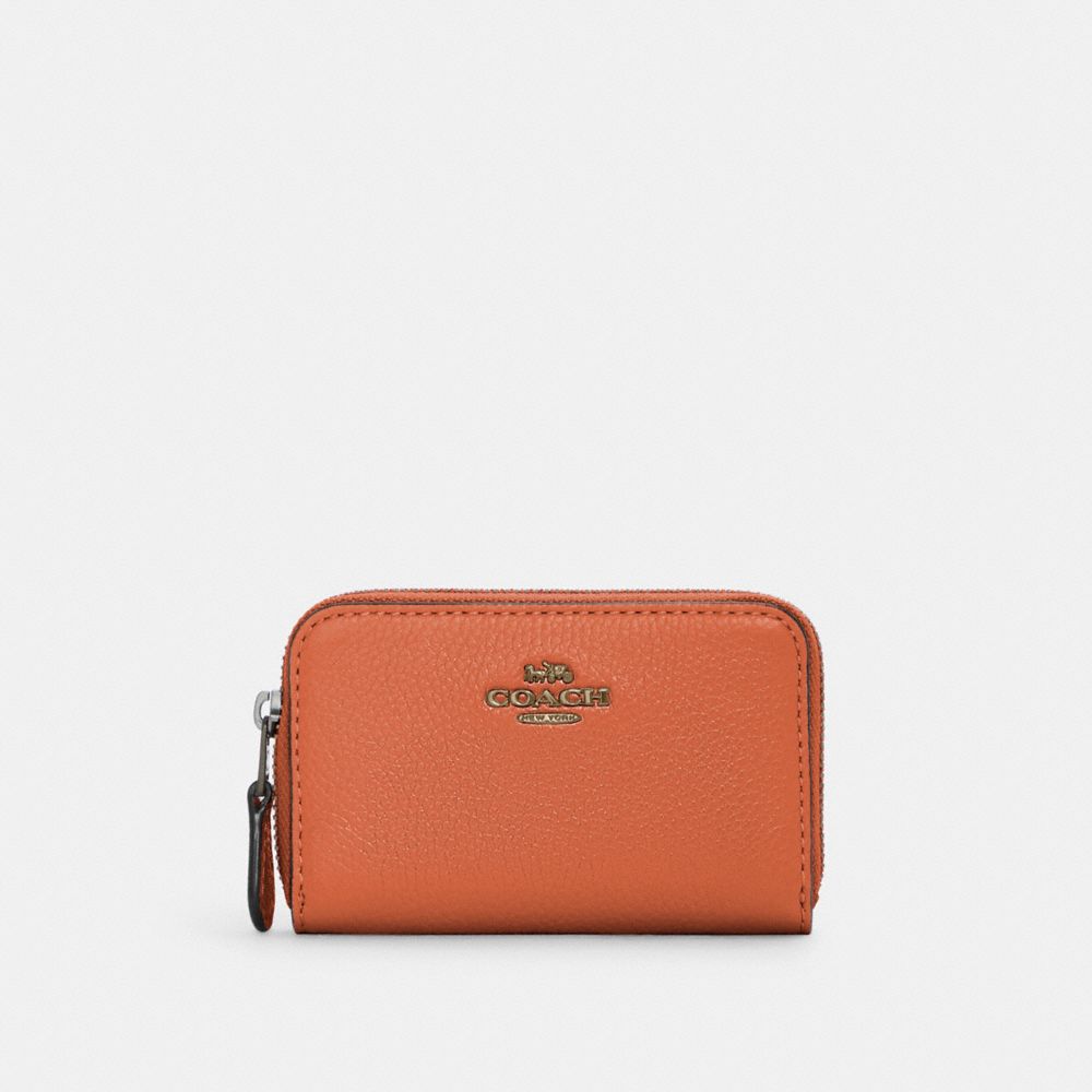 coach card holder with zipper