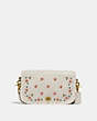 COACH®,VINTAGE POCKET PURSE WITH FLORAL EMBROIDERY,Smooth Leather,Small,Brass/Chalk,Front View