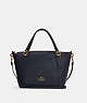 COACH®,SATCHEL KACEY,Cuir galet,Or/Minuit,Front View