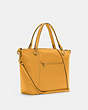 COACH®,KACEY SATCHEL BAG,Pebbled Leather,Large,Anniversary,Gold/Mustard Yellow,Angle View