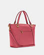 COACH®,KACEY SATCHEL,Pebbled Leather,Large,Anniversary,Gold/Strawberry Haze,Angle View