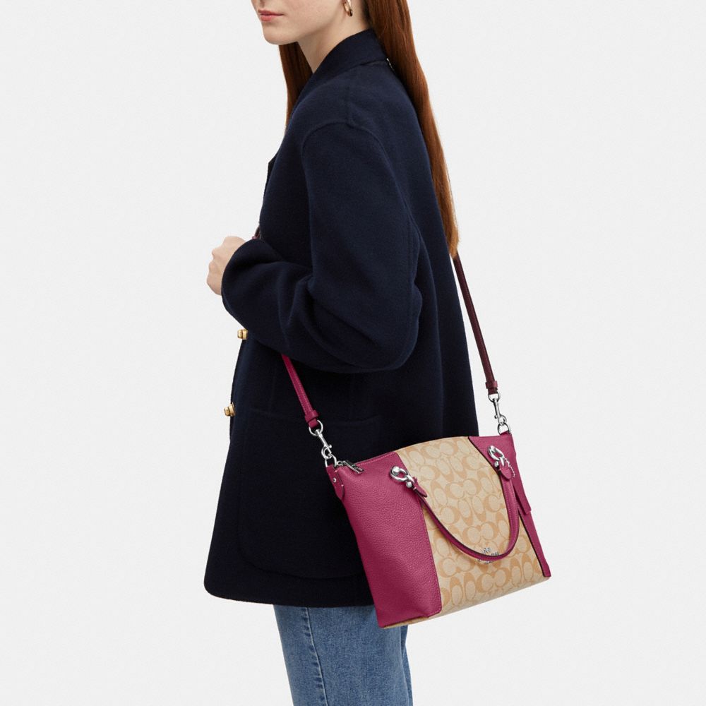 Coach Kacey Satchel offers in Signature Canvas