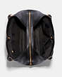 COACH®,KRISTY SHOULDER BAG,Pebbled Leather,Large,Gold/Black,Inside View,Top View
