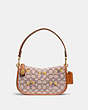 Swinger Bag In Signature Textile Jacquard With Bouquet Motif Embroidery