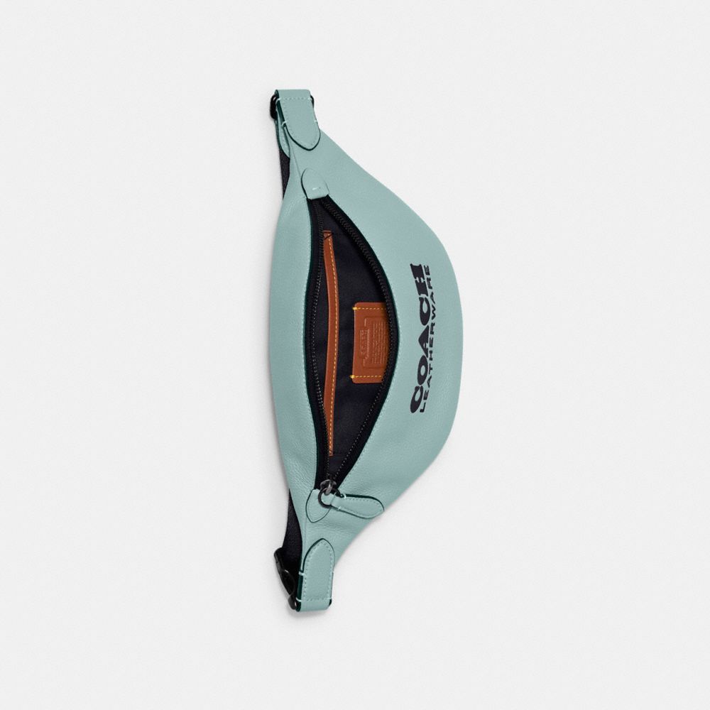 COACH®,SAC-CEINTURE CHARTER 7,Aqua/Marine minuit,Inside View,Top View