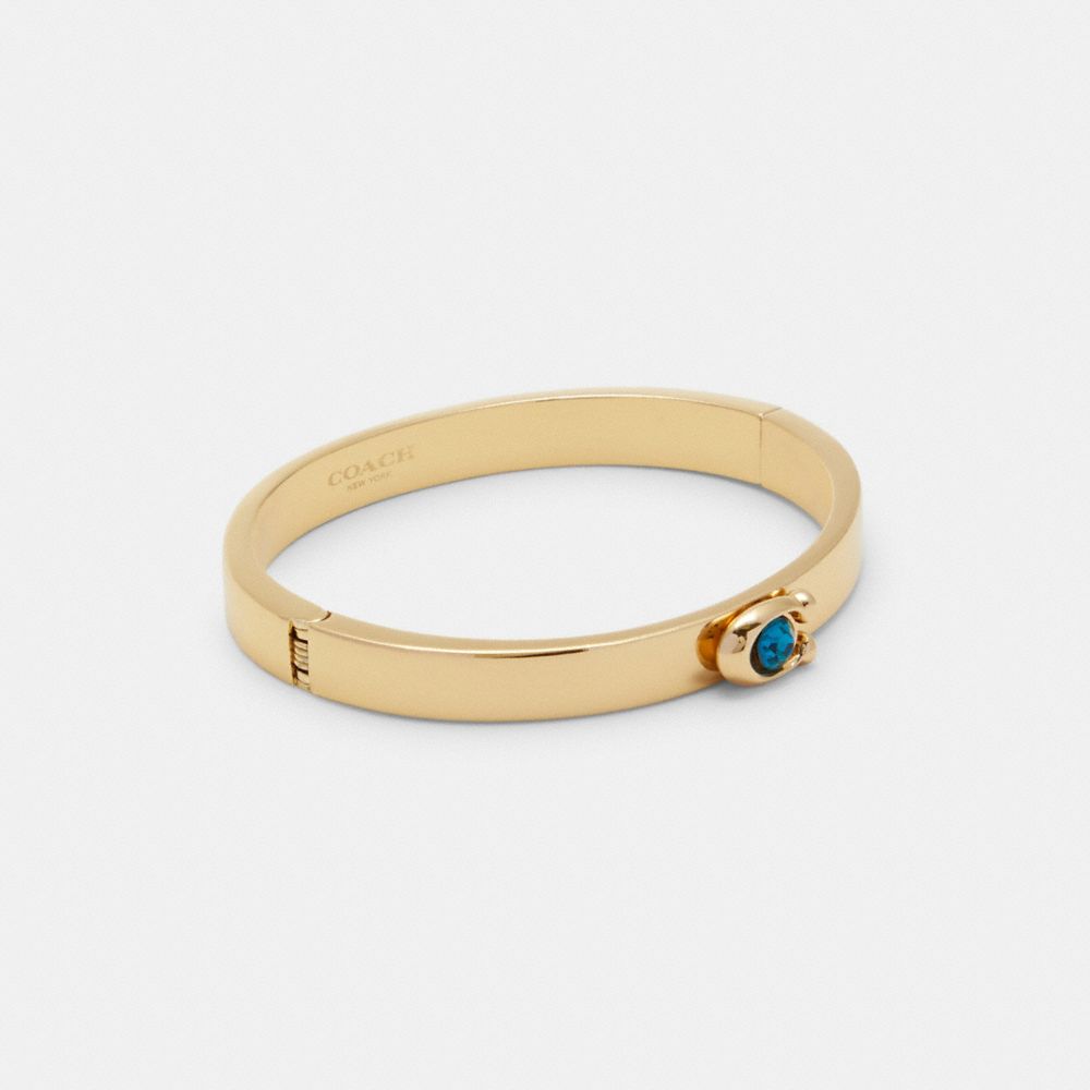 国内発送♪Coach☆ブレスレット☆Signature Hinged Bangle 国内発送♪Coach☆ブレスレット☆Signature Hinged Bangle