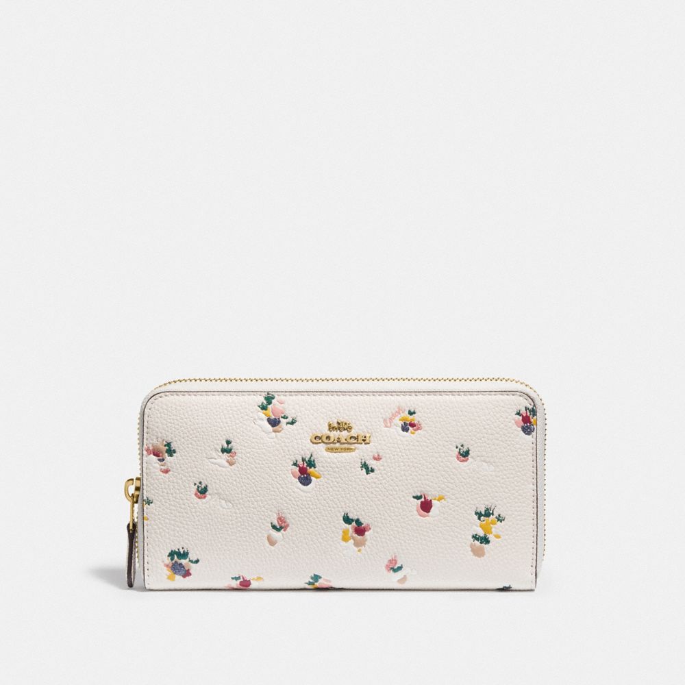 COACH®  Accordion Zip Wallet With Floral Print