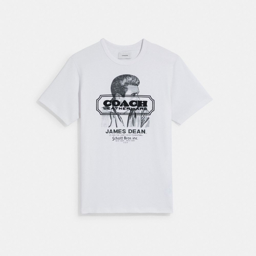 Coach X Schott N.Y.C. James Dean T Shirt  In Organic Cotton