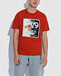 T-shirt signature Coach x schott n.y.c. en coton biologique