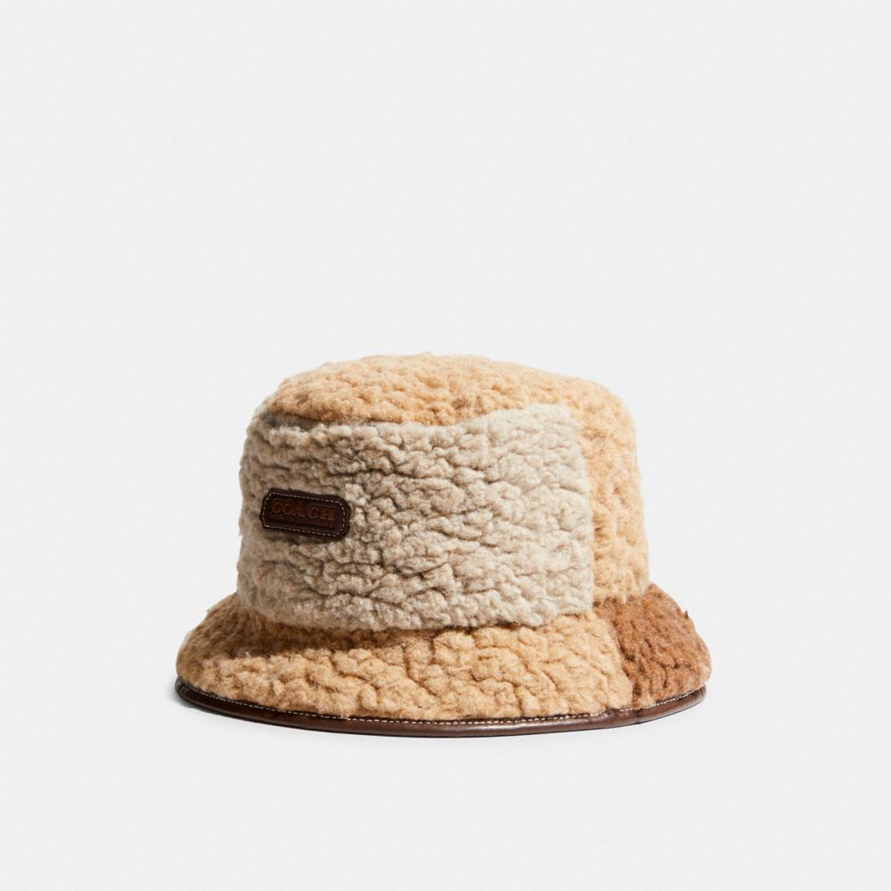 COACH® | Patchwork Sherpa Bucket Hat