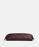 COACH®,PENCIL CASE IN SIGNATURE CANVAS,Leather,Gold/Oxblood Multi,Front View
