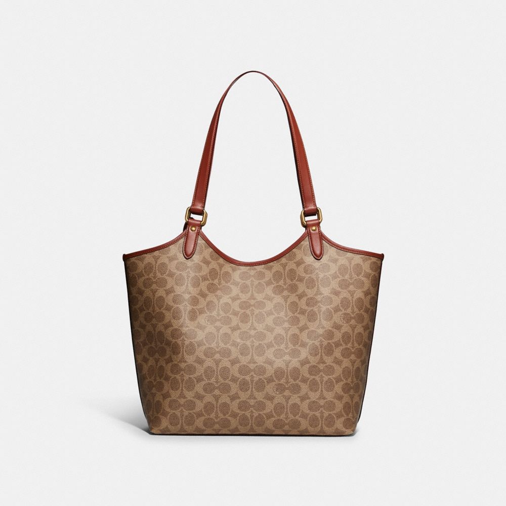 Shop COACH Signature Coated Canvas Day Tote