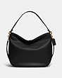 COACH®,SOFT TABBY HOBO,Smooth Leather,Large,Brass/Black,Front View