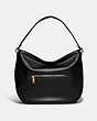 COACH®,SOFT TABBY HOBO,Smooth Leather,Large,Brass/Black,Back View