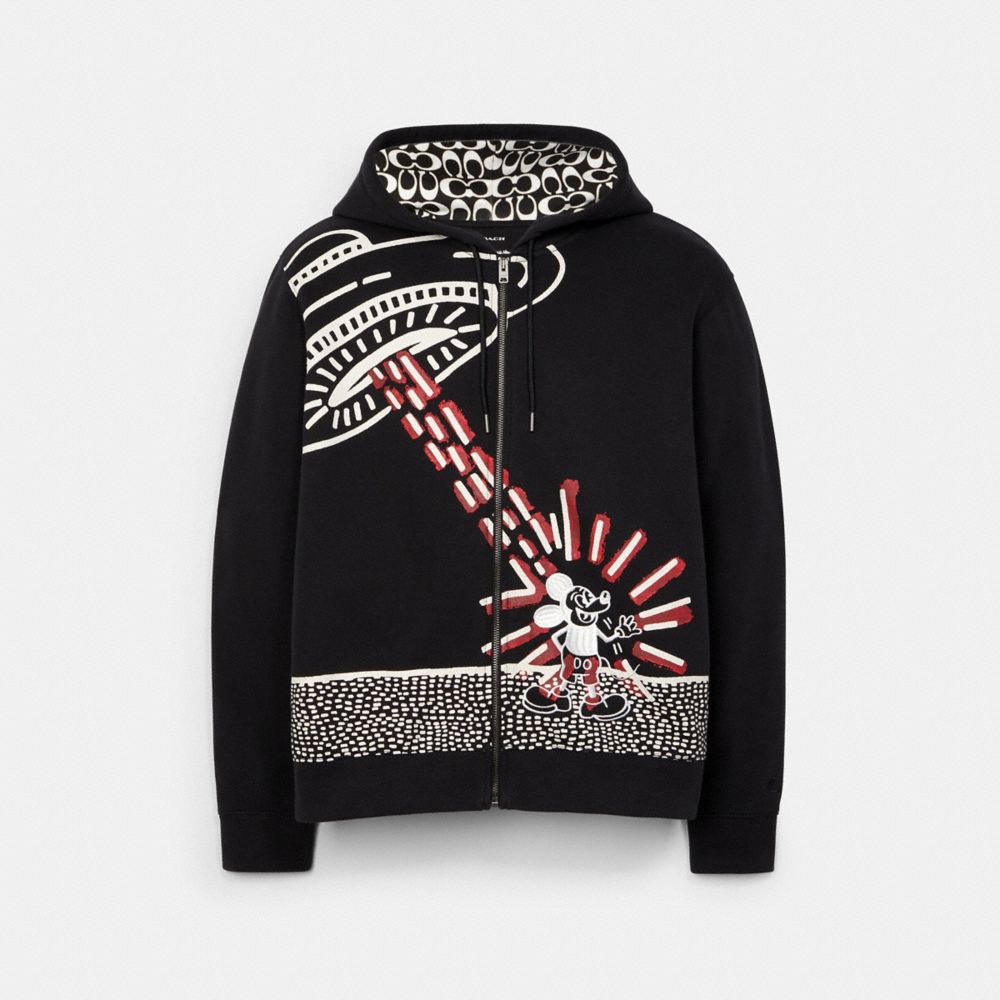 COACH® | Disney Mickey Mouse X Keith Haring Full Zip Sweatshirt