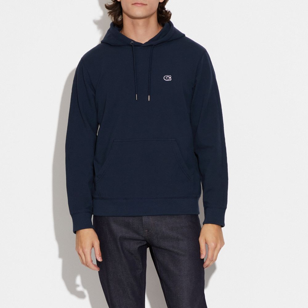 COACH®,LOUNGE HOODIE,Navy Blazer,Scale View