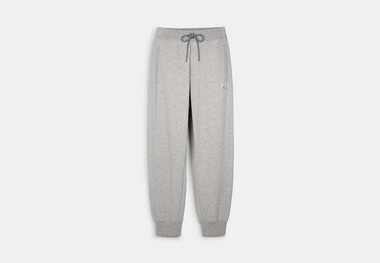 COACH®,LOUNGE JOGGER,Fabric,Light Heather Grey,Front View