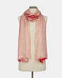 COACH®,SIGNATURE STRIPE PRINT OBLONG SCARF,n/a,Shell Pink,Alternate View