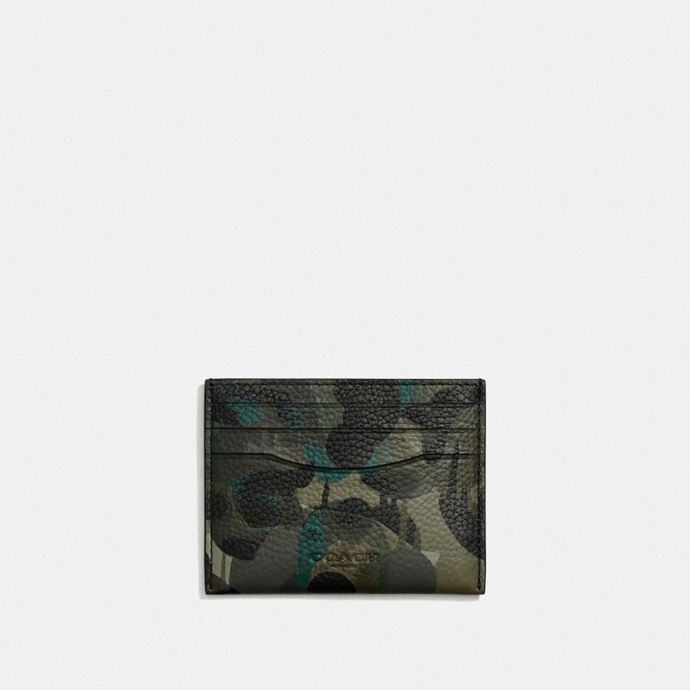 COACH Camo Leather North/South Swingpack in Green