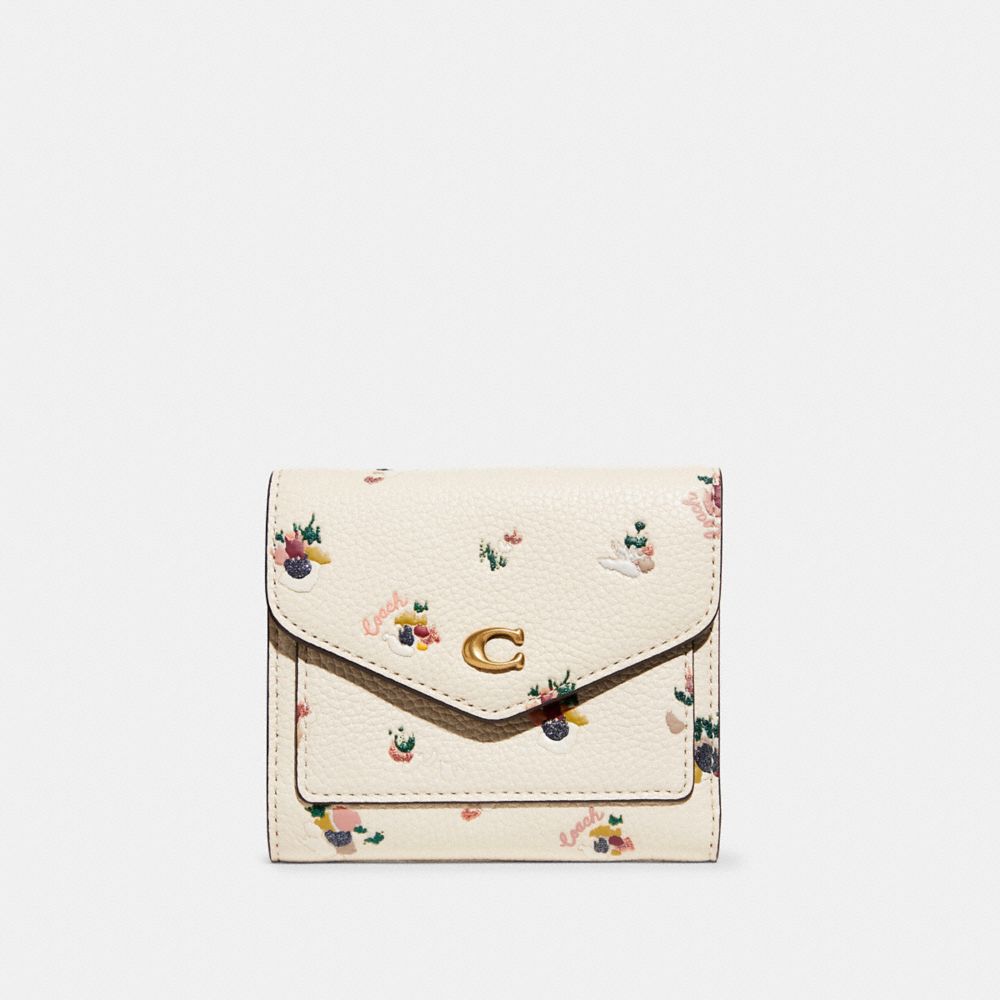 COACH Floral Printed Leather Wyn Small Wallet - Macy's