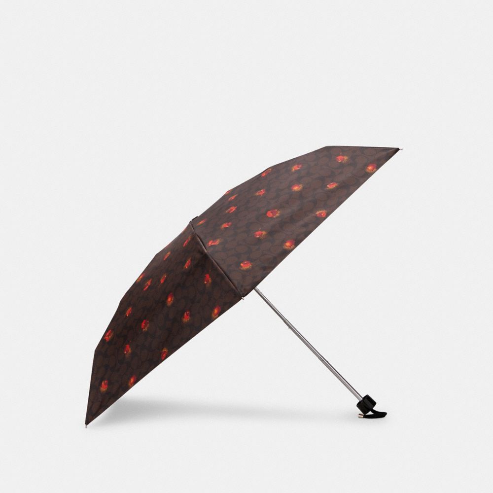 COACH UVカットアンブレラ　フラワー COACH® Outlet | Uv Protection Mini Umbrella In Signature Pop