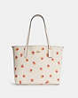 COACH®,CITY TOTE WITH POP FLORAL PRINT,Large,Gold/Chalk Multi,Front View