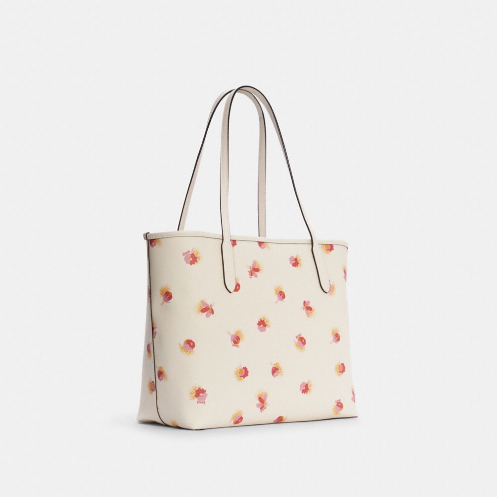 City Tote With Pop Floral Print