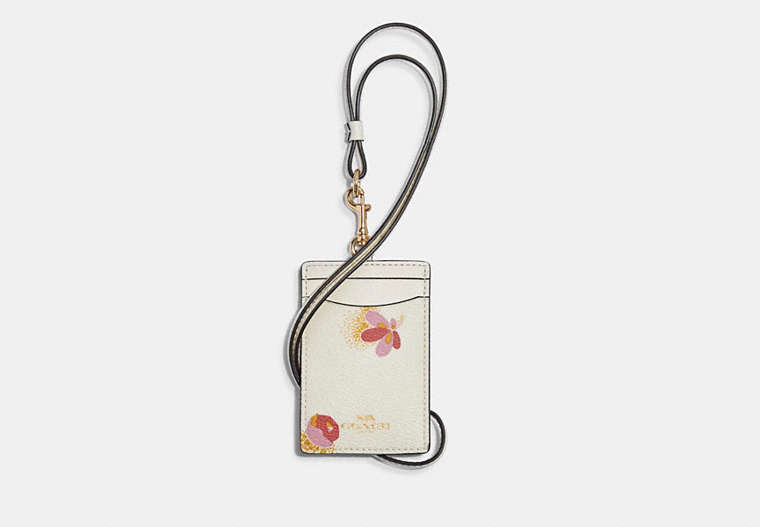 Cordon porte-clés pour pièce d’identité avec imprimé floral Pop