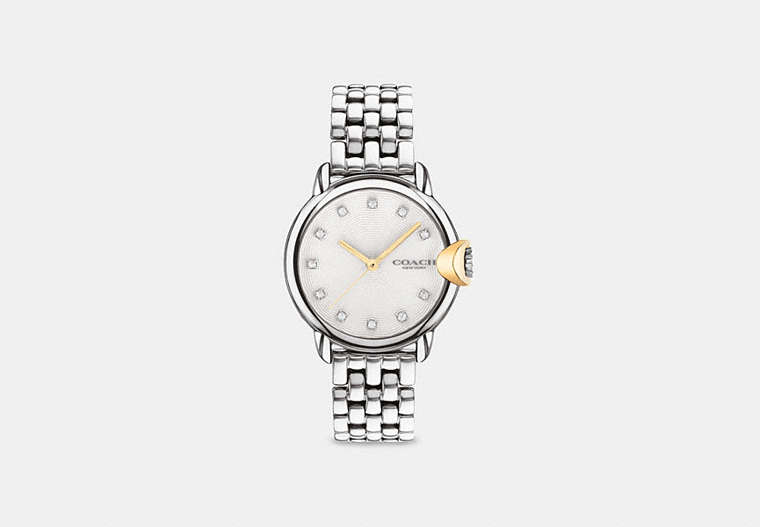 COACH®,ARDEN WATCH, 32MM,Stainless Steel,Stainless Steel,Front View