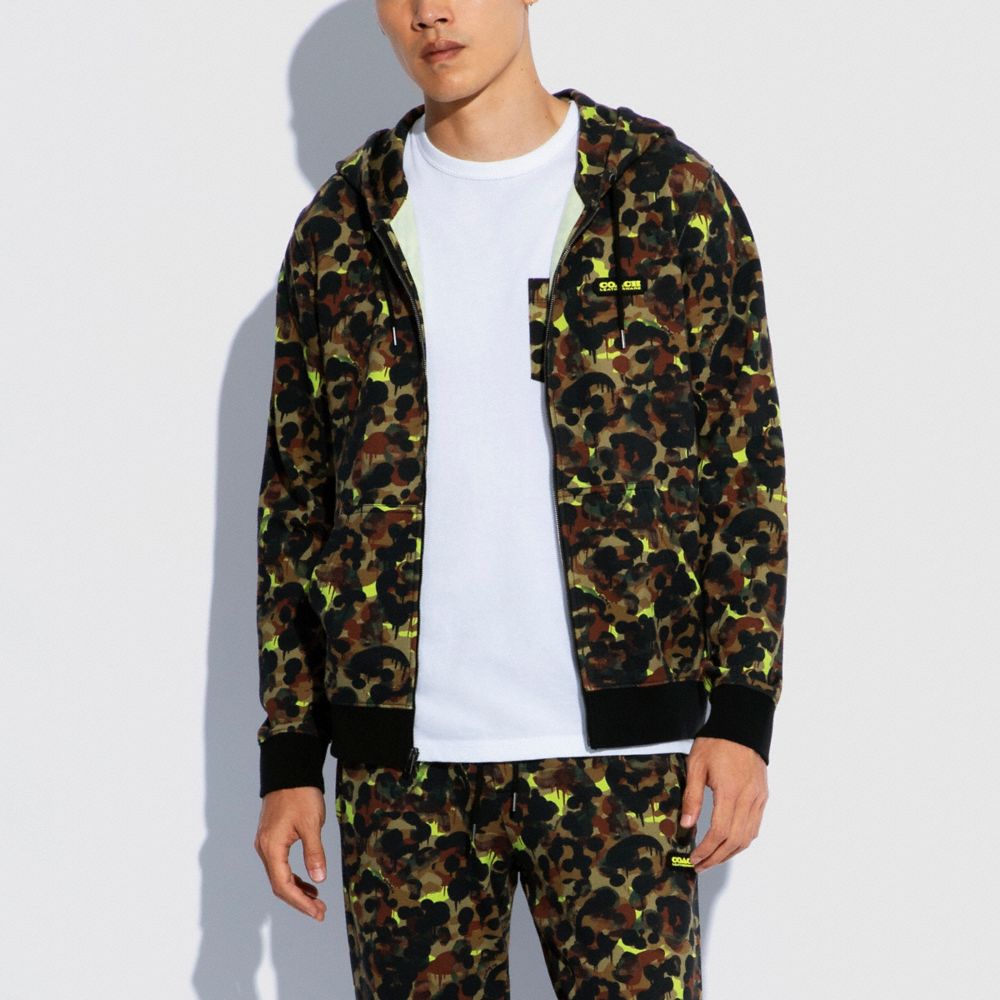 COACH®  Camo Hoodie