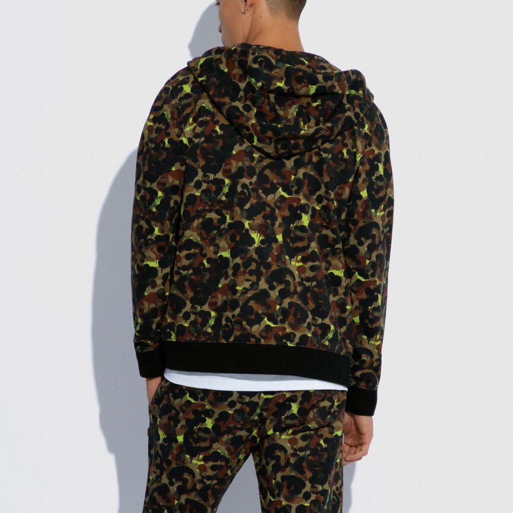 COACH®  Camo Hoodie