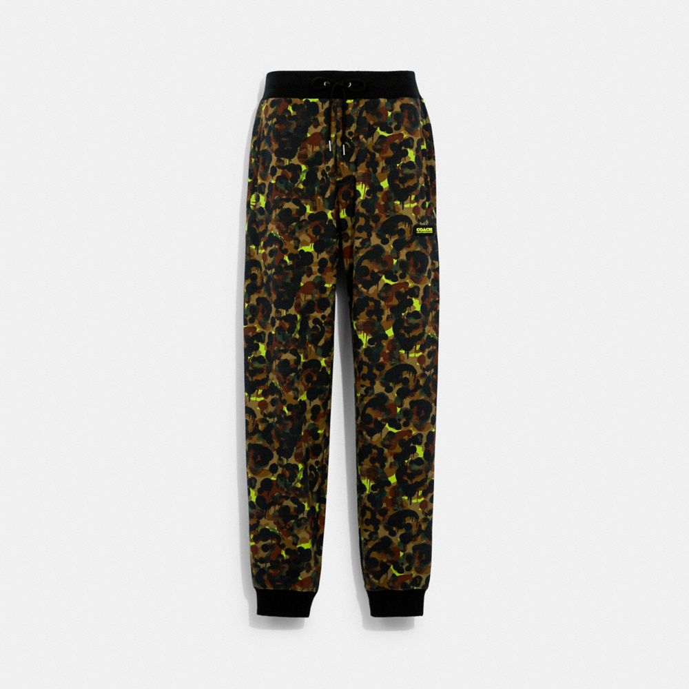 COACH®: Camo Print Joggers In Organic Cotton