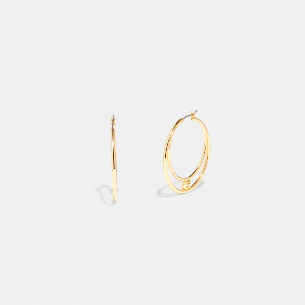 Signature Double Hoop Earrings