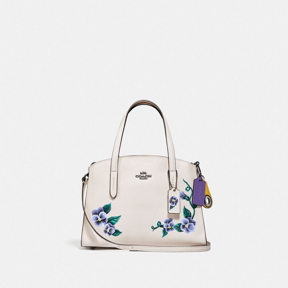 Coach charlie carryall floral sale