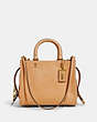 COACH®,ROGUE BAG 25 IN ORIGINAL NATURAL LEATHER,Original Natural Leather,Medium,Brass/Turmeric Root,Front View