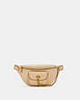 COACH®,COACH X JENNIFER LOPEZ CHAIN BELT BAG,Medium,Gold/Cream,Front View