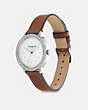 COACH®,RAYDEN WATCH, 32MM,Leather,Saddle,Angle View