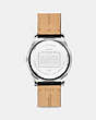 COACH®,CASEY WATCH, 42MM,Leather,Black,Back View