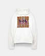 COACH®,DISCO STARS HORSE AND CARRIAGE HOODIE,White,Front View