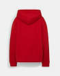 COACH®,SIGNATURE TIGER HOODIE,Fabric,Red.,Back View