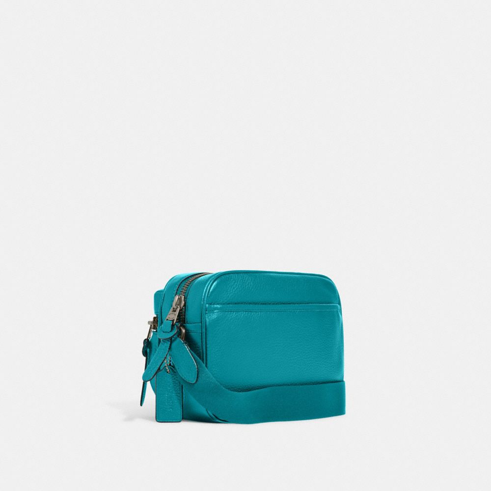 Coach Pebble Leather Camera Bag - Green