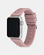 COACH®,BRACELET APPLE WATCH®, 38 MM ET 40 MM,Silicone,Rose fard.,Angle View