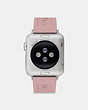COACH®,BRACELET APPLE WATCH®, 38 MM ET 40 MM,Silicone,Rose fard.,Back View