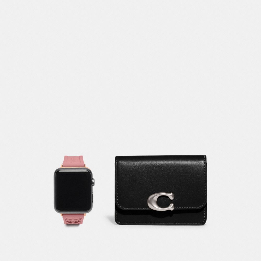 COACH Apple Watch Strap 38 Mm And 40 Mm Bandit Card Case