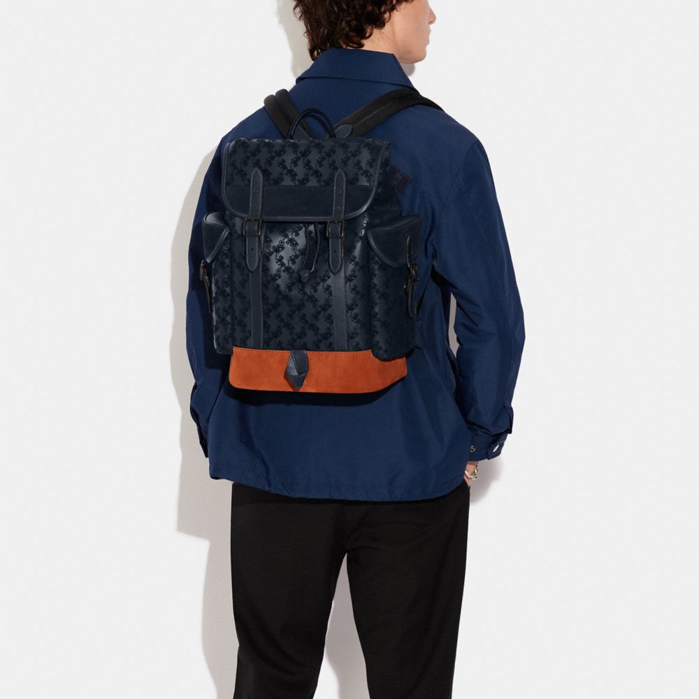 COACH®,Hitch Backpack With Horse And Carriage,,Detail View