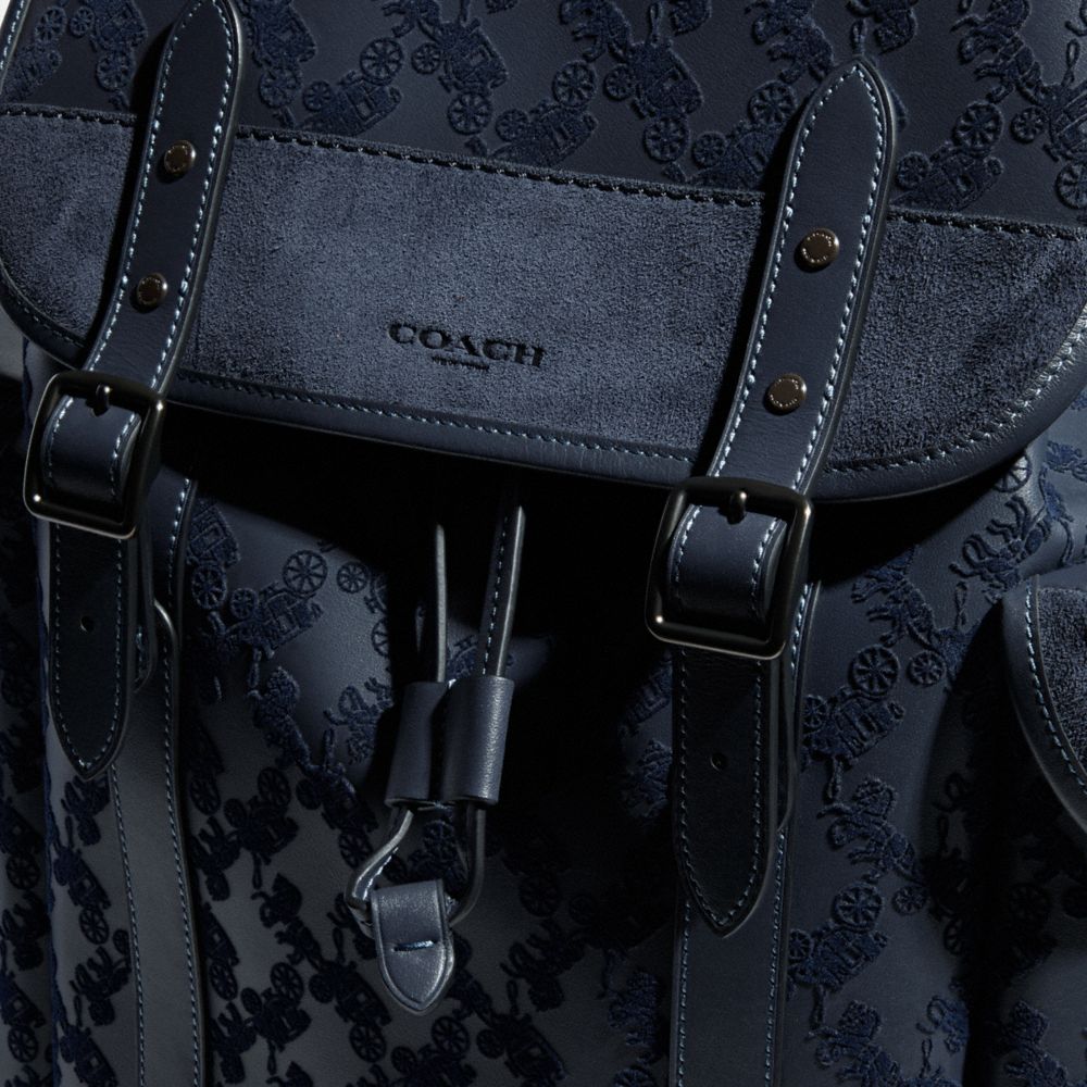 COACH®,Hitch Backpack With Horse And Carriage,,Closer View