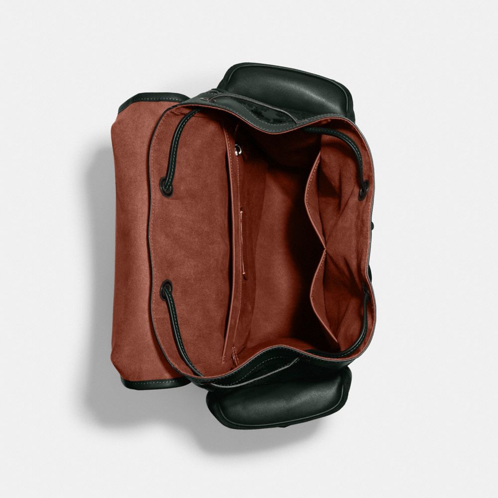 COACH®,Hitch Backpack With Horse And Carriage,,Inside View,Top View