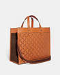 COACH®,FIELD TOTE 40 WITH HORSE AND CARRIAGE,Smooth Leather,X-Large,Butterscotch,Angle View