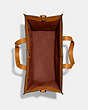 COACH®,FIELD TOTE BAG 40 WITH HORSE AND CARRIAGE,Smooth Leather,X-Large,Butterscotch,Inside View,Top View